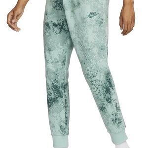 Nike Sportswear Club Fleece Joggers DZ3066-386 Enamel Green Tie Dye Men’s Small